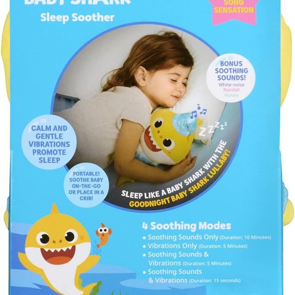 NEW Baby Shark Sleep Soother Baby Toy Sleep Toy White noise machine plush plushi - Picture 12 of 16
